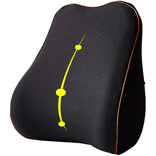 Cushion Lumbar Ar ais Foam Cuimhne